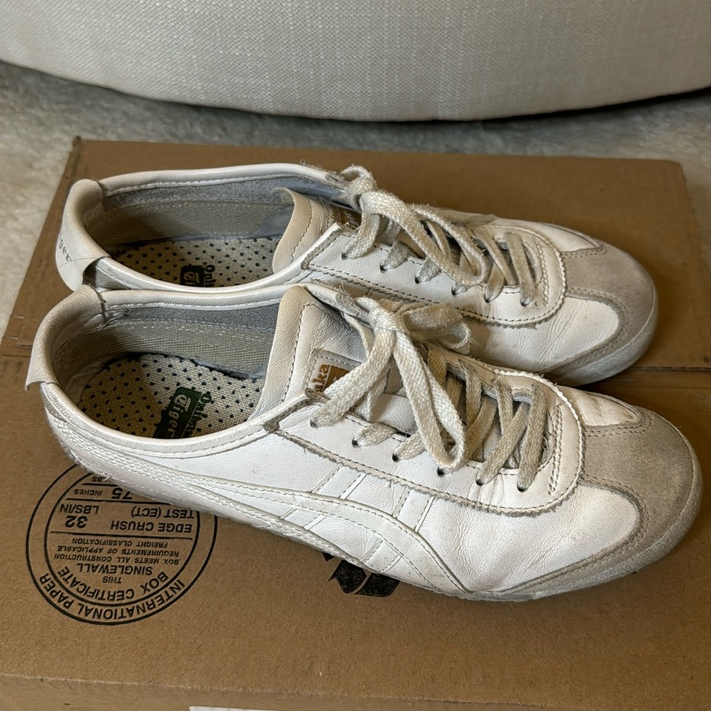 Used White Leather Onitsuka Tiger Mexico 66 Size EU39 women’s